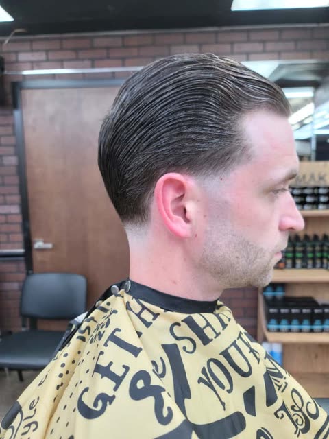 A slick back with a taper through the sides